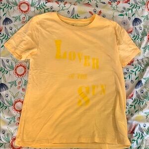 J. Crew Yellow Graphic Tee - Lover of the Sun